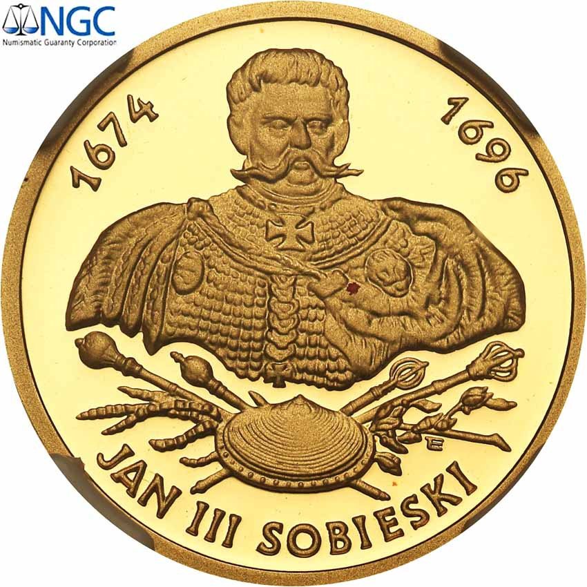 III RP. 100 złotych 2001 Jan III Sobieski NGC PF69 ULTRA CAMEO